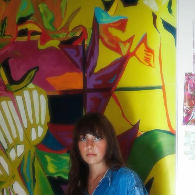 Mia portrait with painting